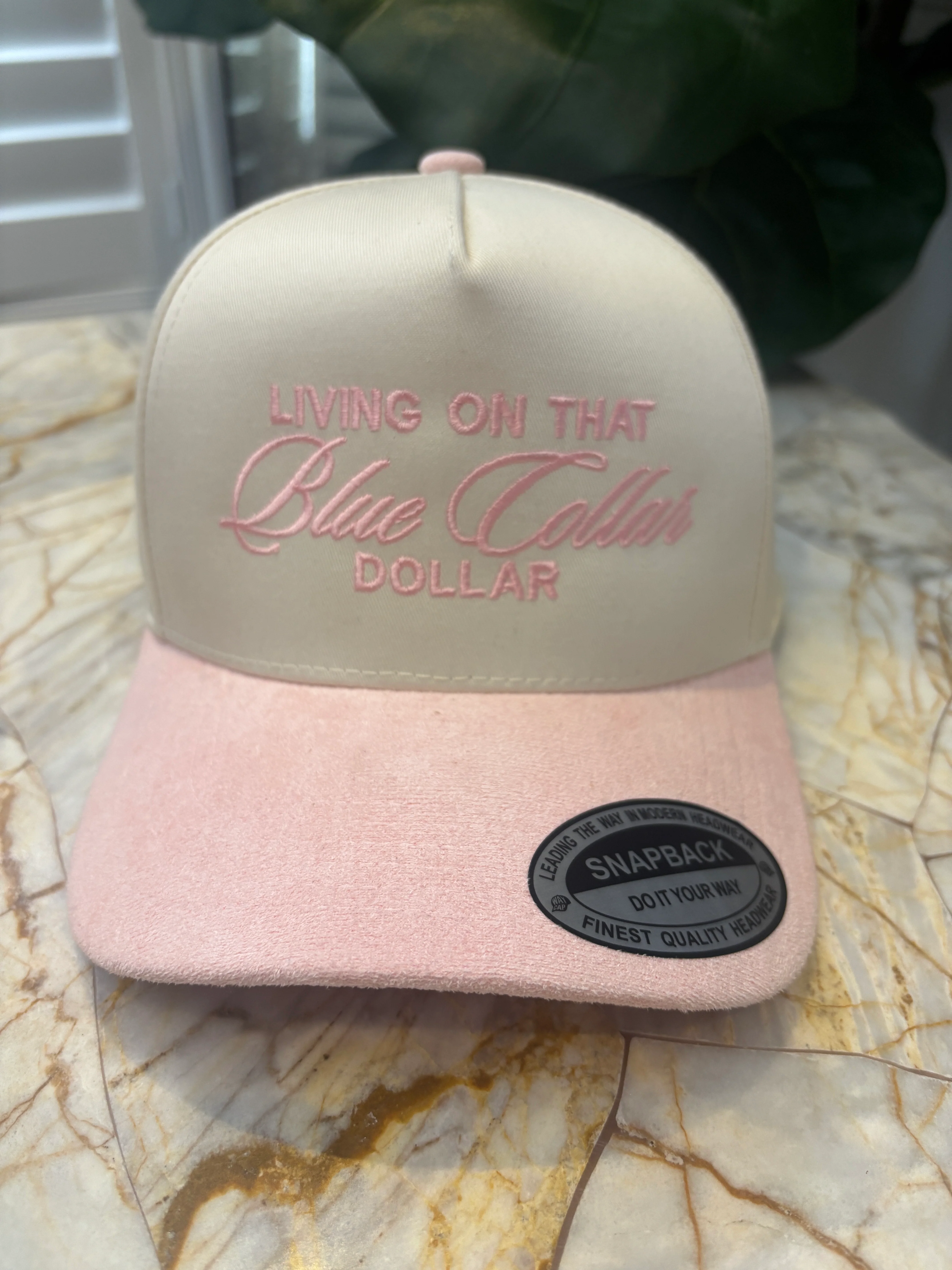 Living On That Blue Collar Dollar Trucker Hat - Image 5