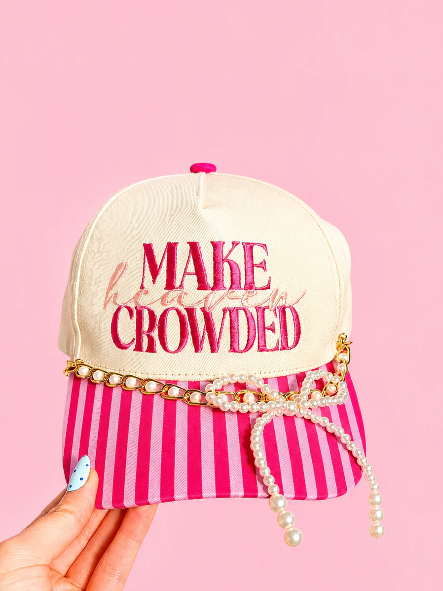 Make Heaven Crowded Pink Trucker Hat - Image 3