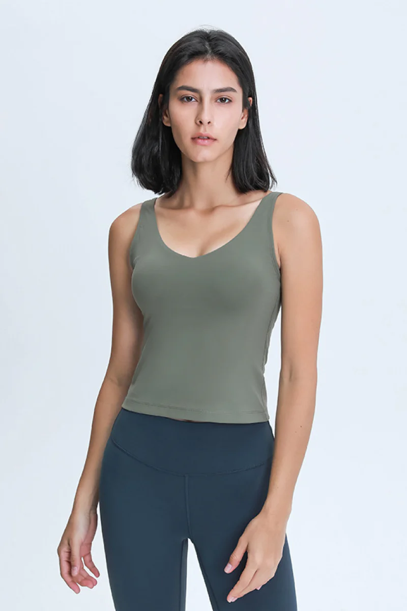 PREORDER: Melinda V Neck Active Tank - Image 6