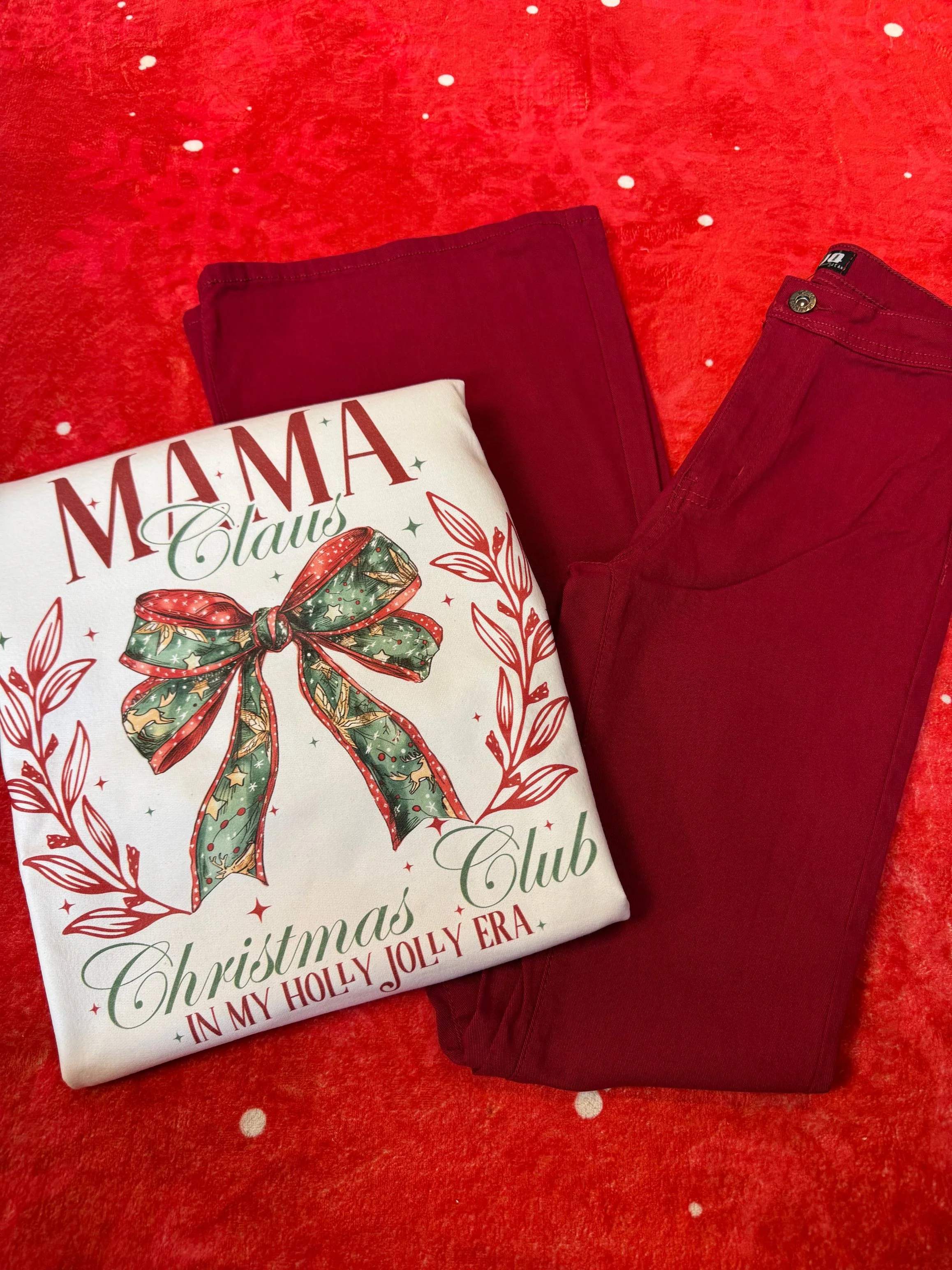 North Pole Mom Flare Bundle - (1 Fiona Flare + 1 North Pole Mom Crewneck) - Image 14