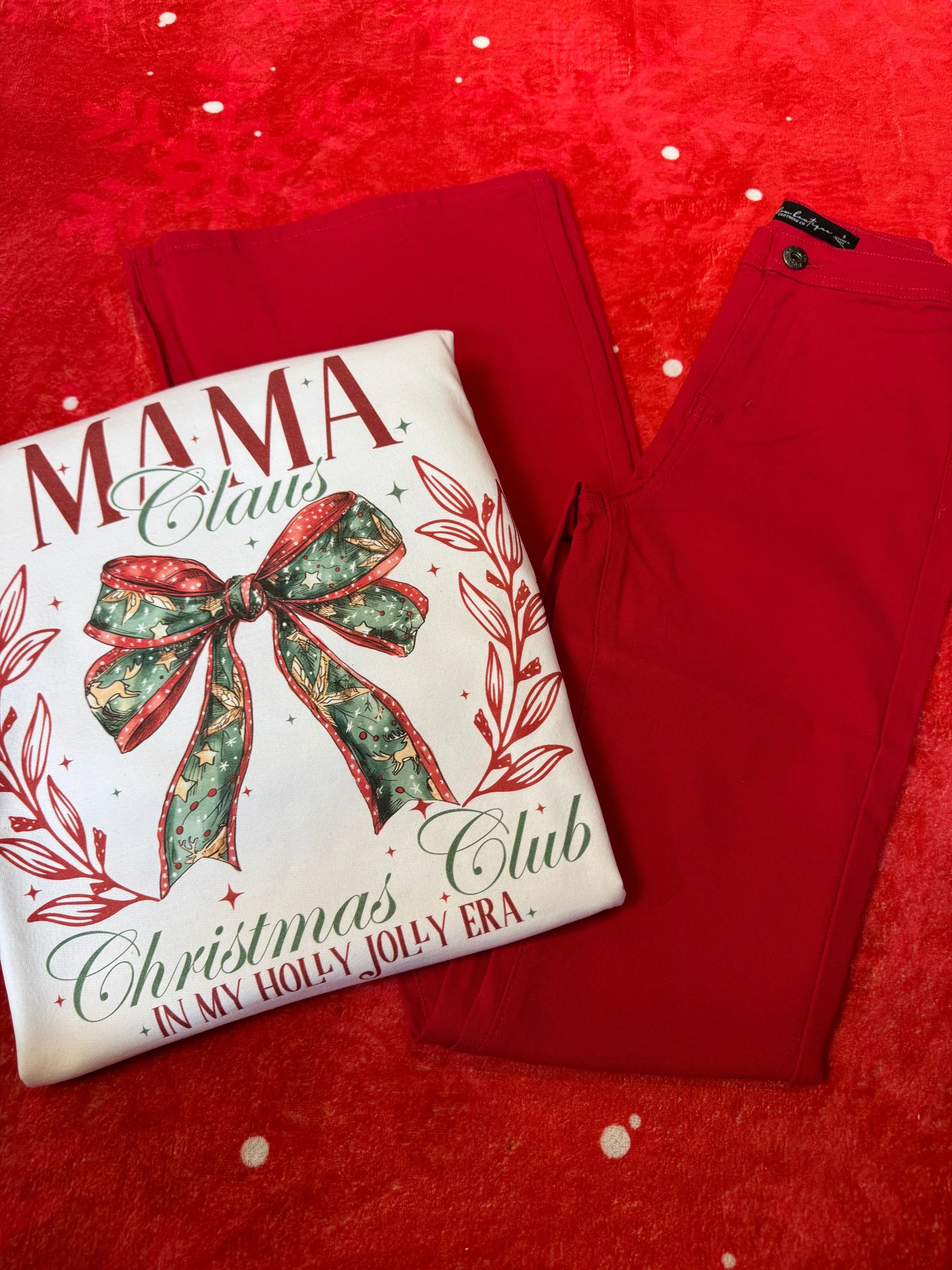 North Pole Mom Flare Bundle - (1 Fiona Flare + 1 North Pole Mom Crewneck) - Image 16