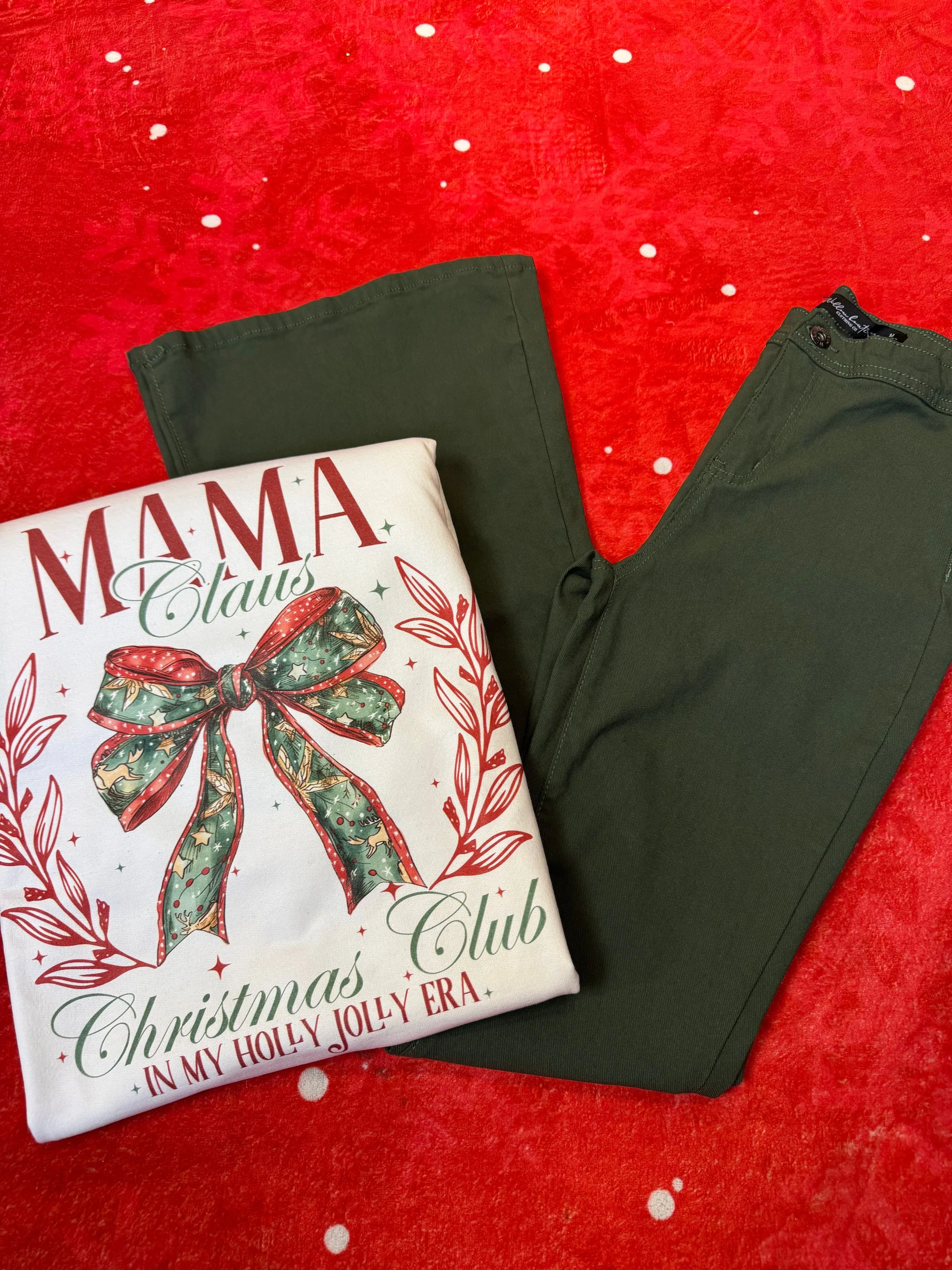 North Pole Mom Flare Bundle - (1 Fiona Flare + 1 North Pole Mom Crewneck) - Image 18