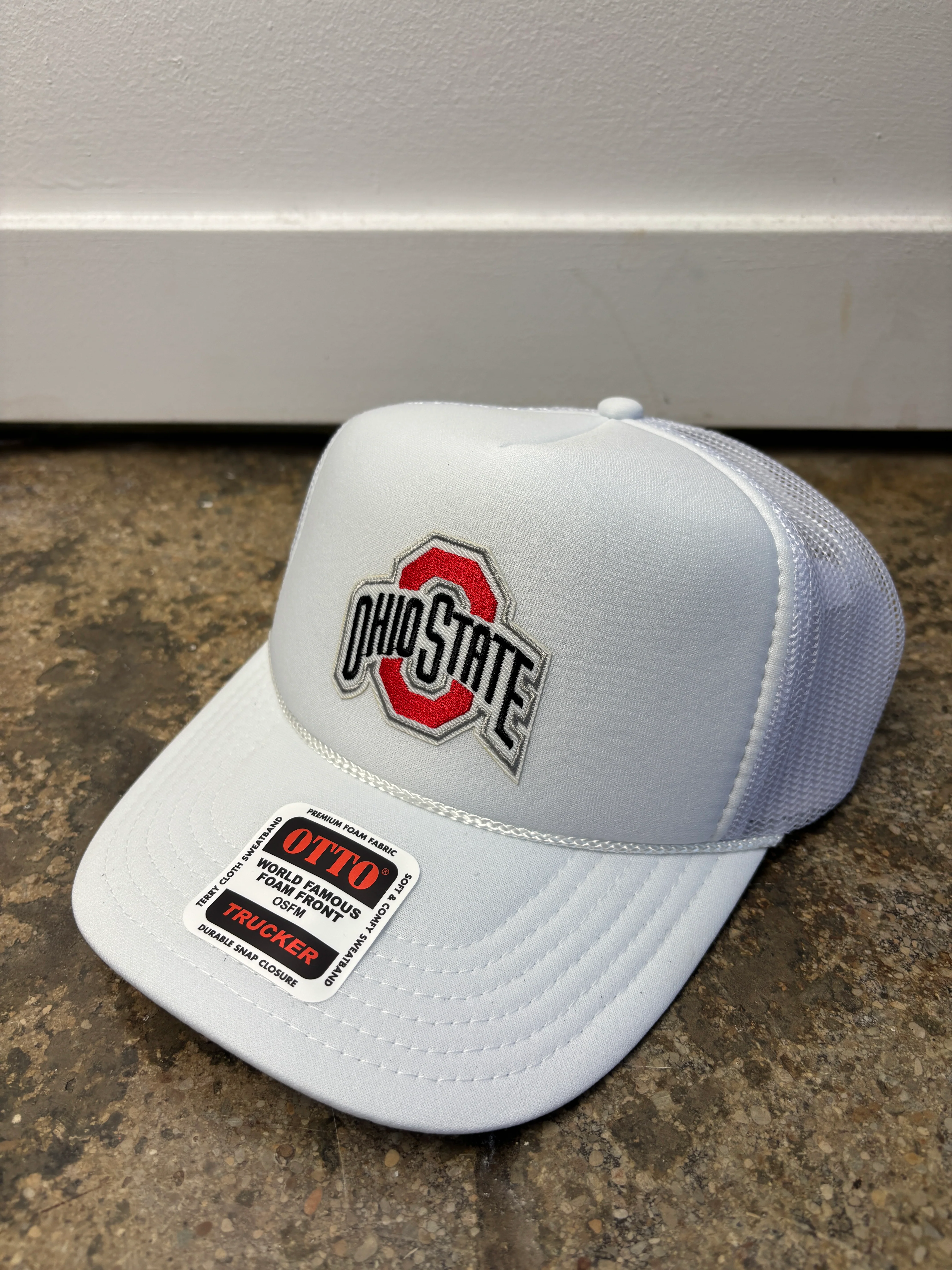 Ohio State Patch Foam Trucker Hat - Image 2