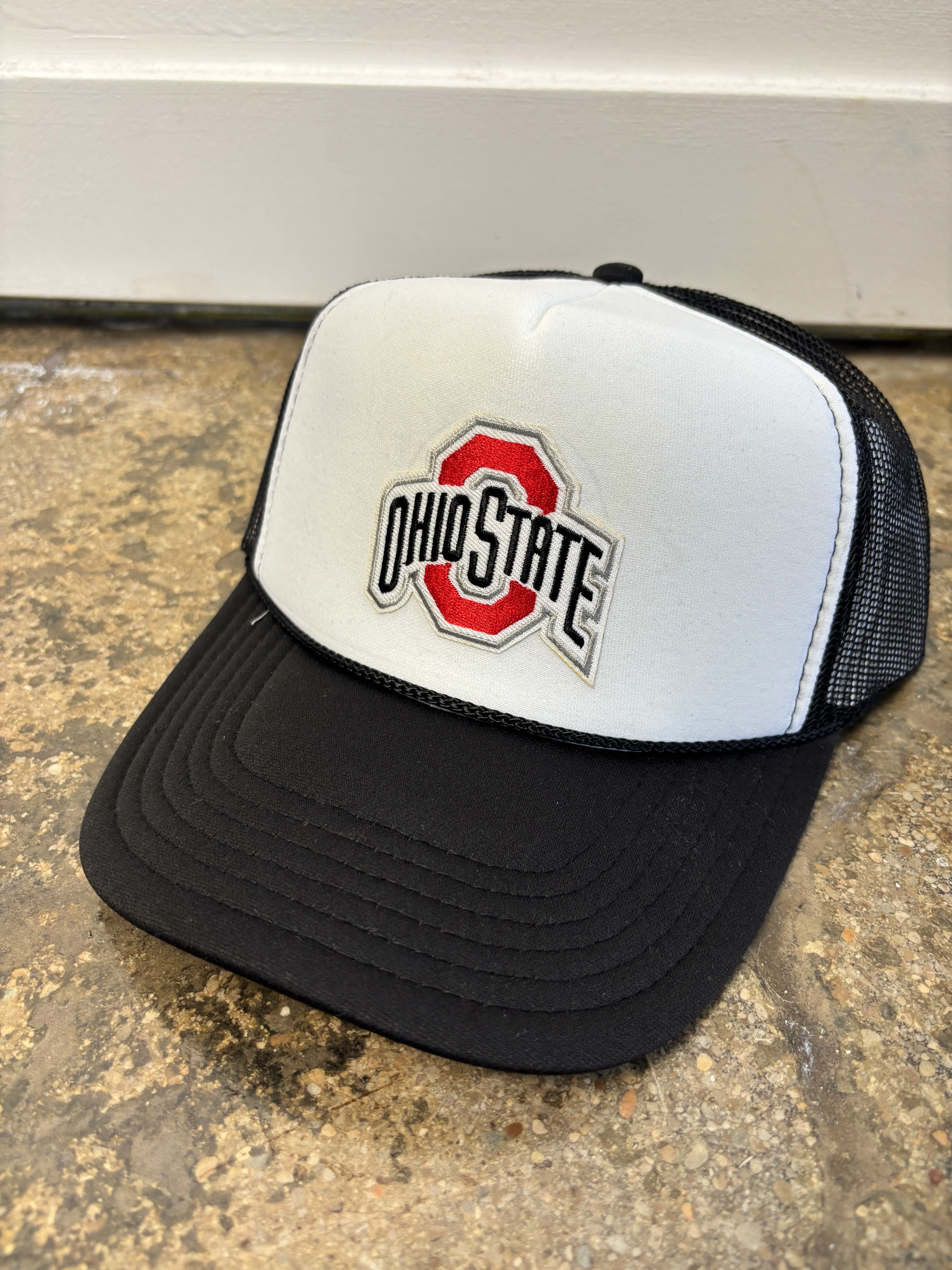 Ohio State Patch Foam Trucker Hat - Image 5