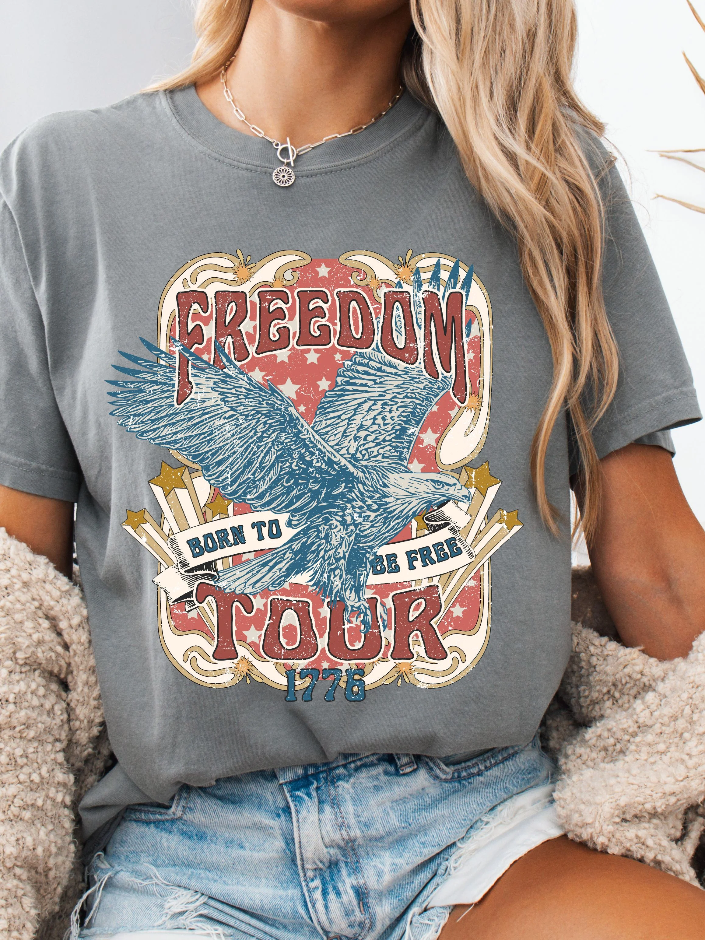 Born To Be Free Graphic Tee - Image 3
