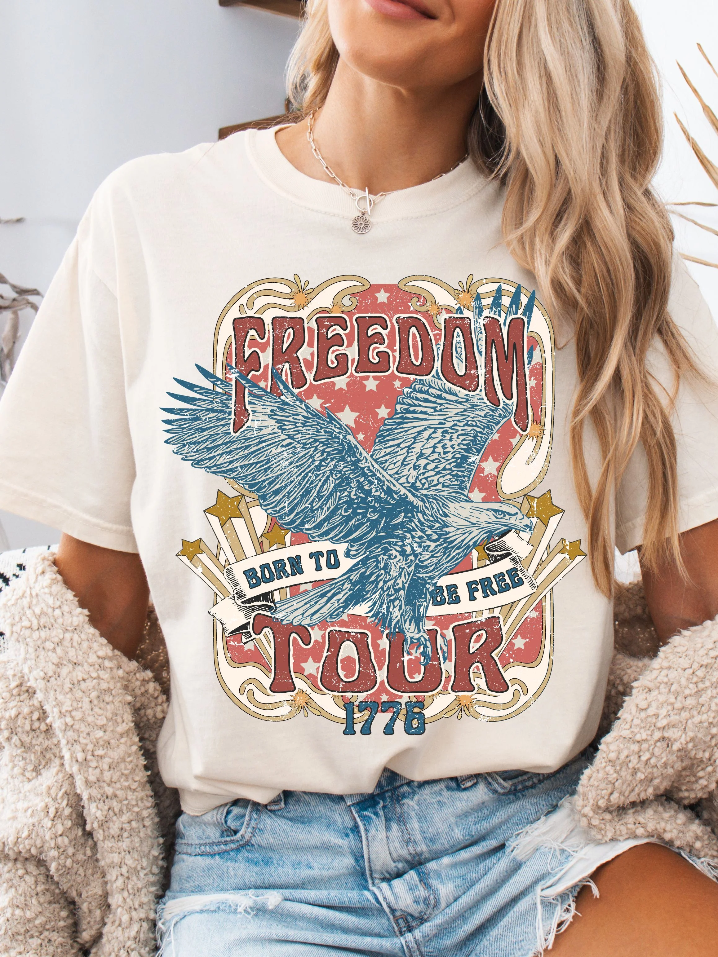 Born To Be Free Graphic Tee - Image 4
