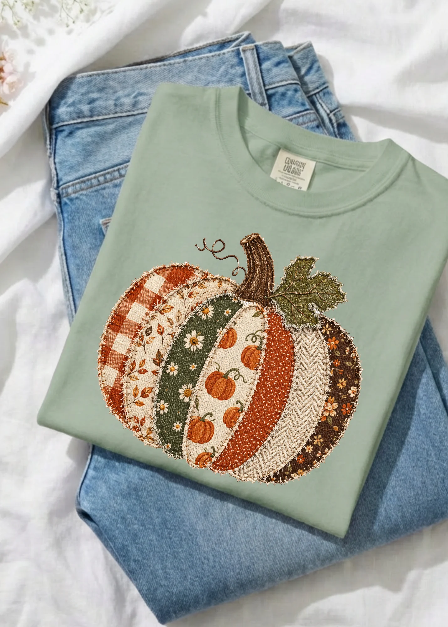 Patchwork Pumpkin Graphic - Image 11