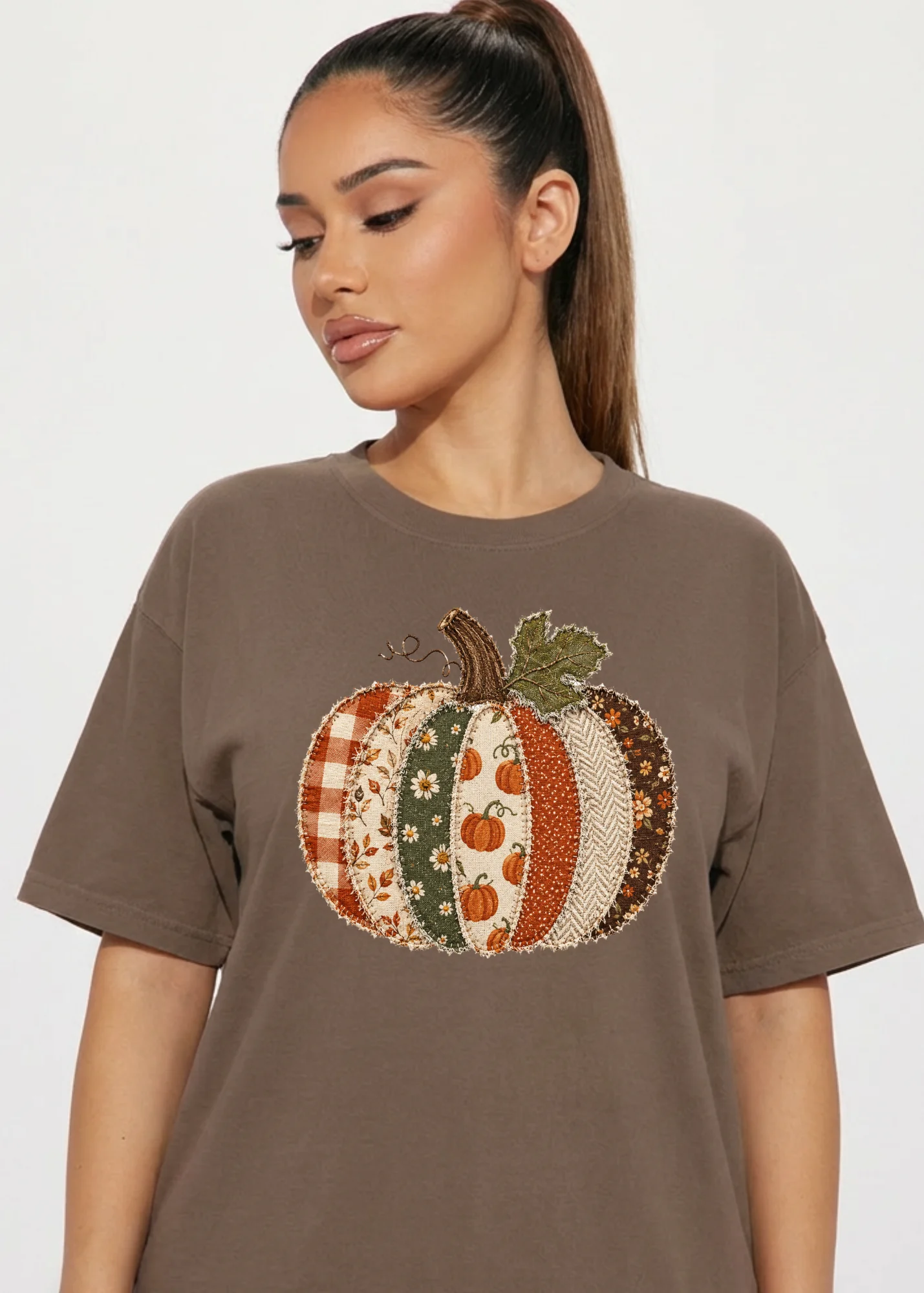 Patchwork Pumpkin Graphic - Image 13