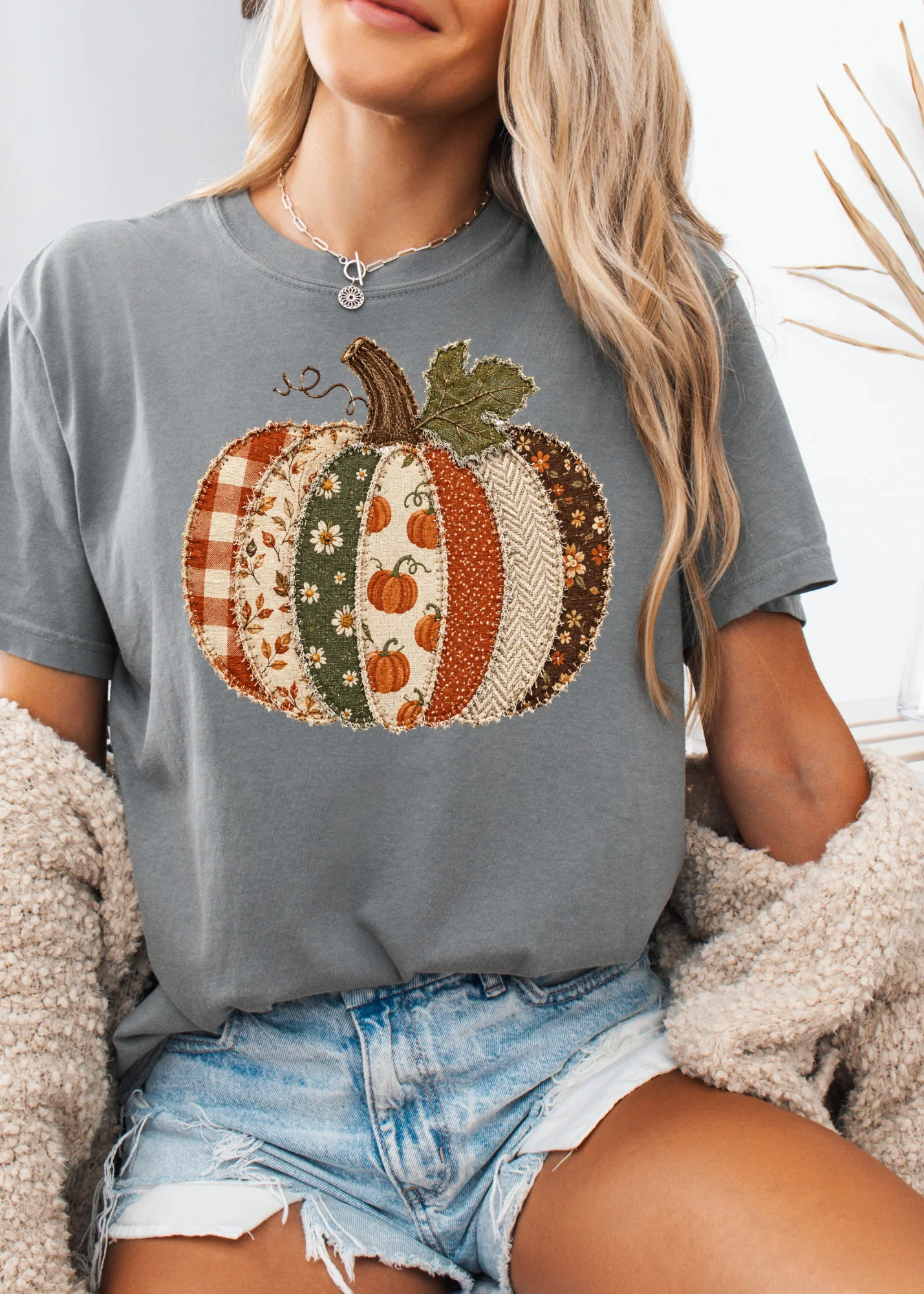 Patchwork Pumpkin Graphic - Image 14
