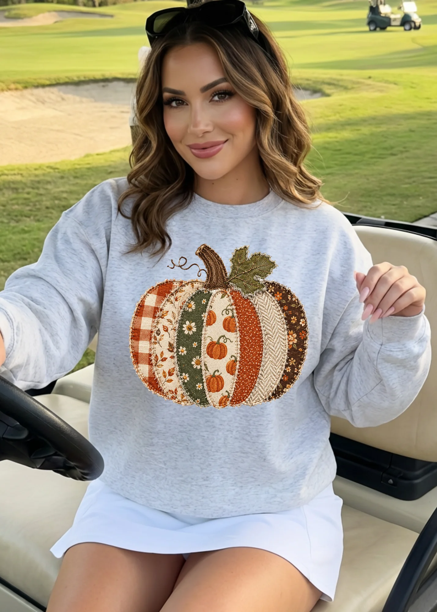 Patchwork Pumpkin Graphic - Image 3