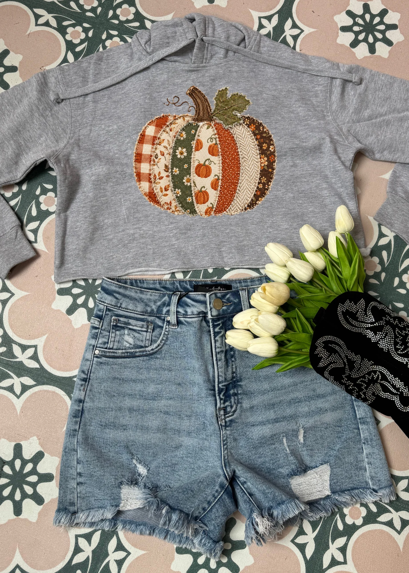 Patchwork Pumpkin Graphic - Image 6