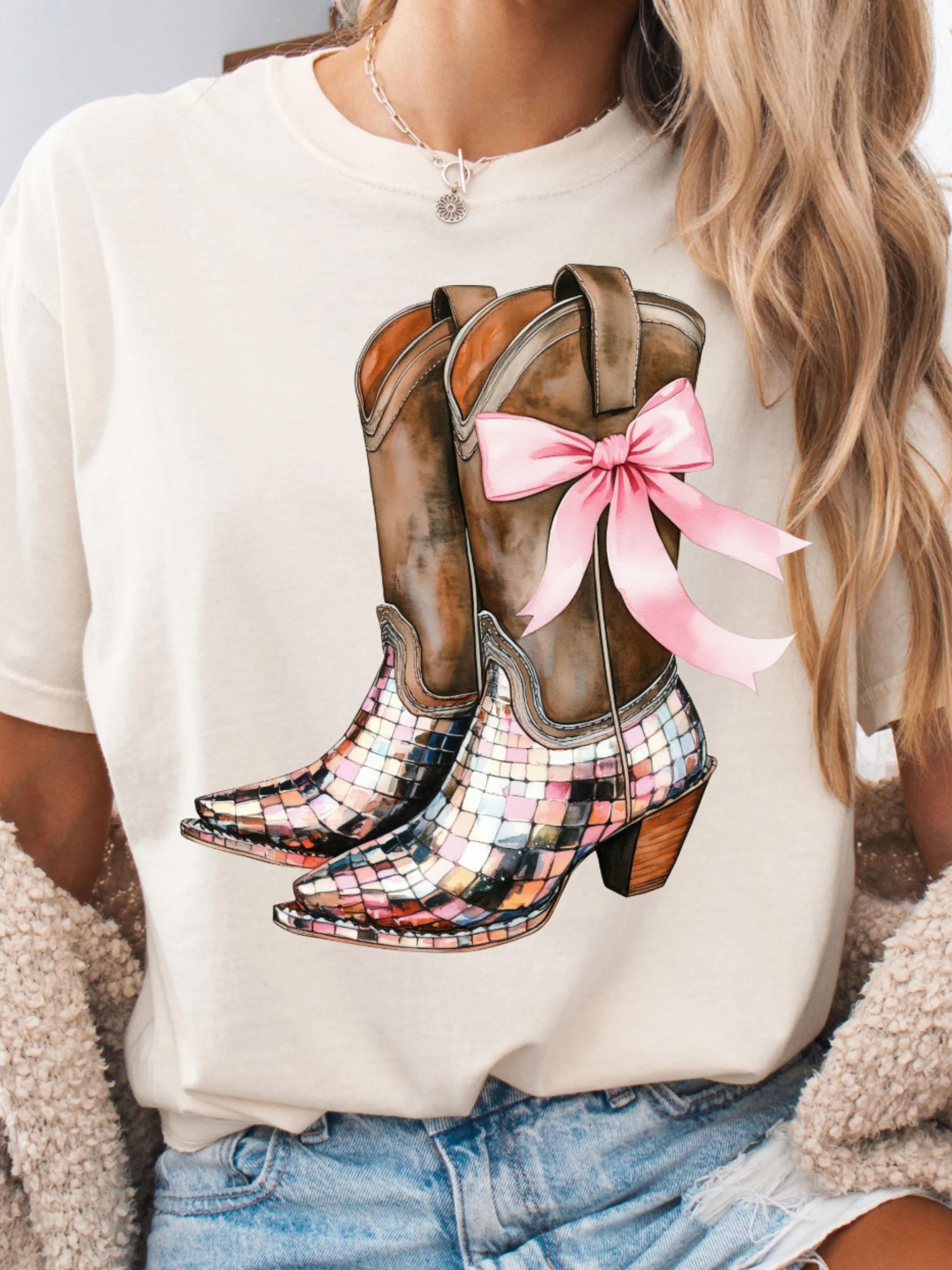 Pink Boot Scoot & Boogie Graphic Tee - Image 3
