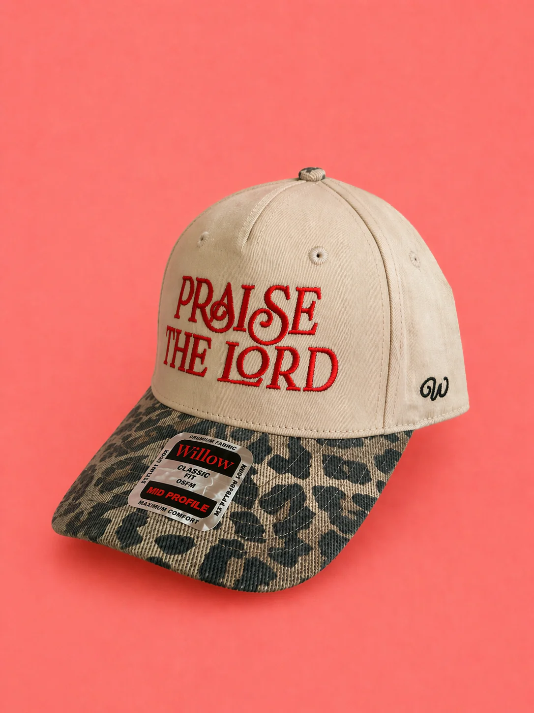 Praise The Lord Embroidered Leopard Trucker Hat - Image 2