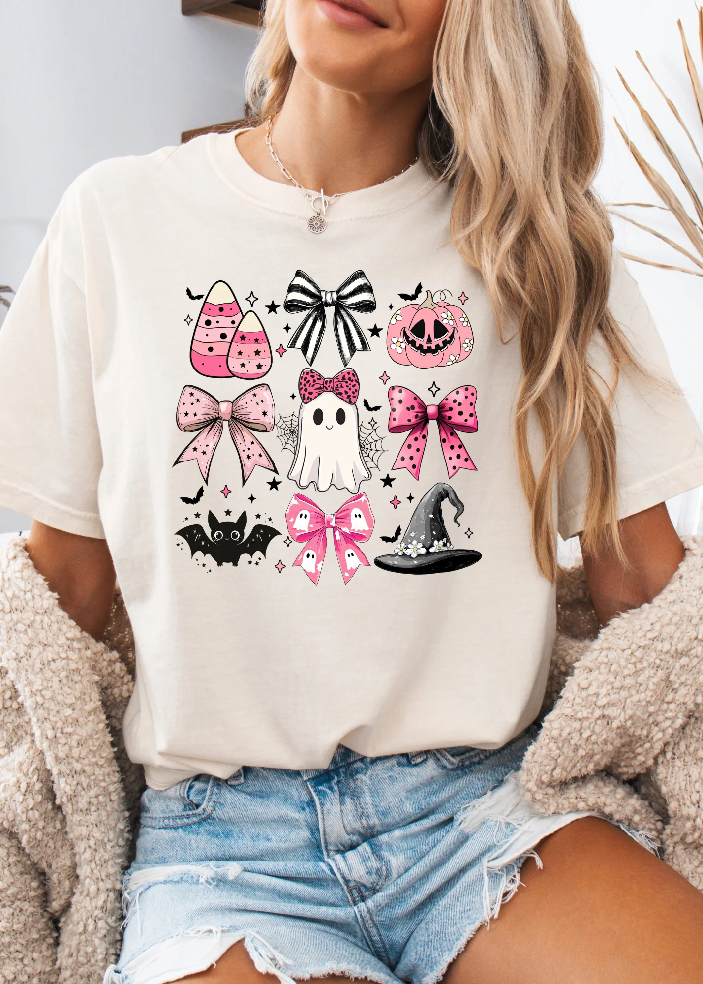 Pretty in Pink Halloween Graphic - Image 11