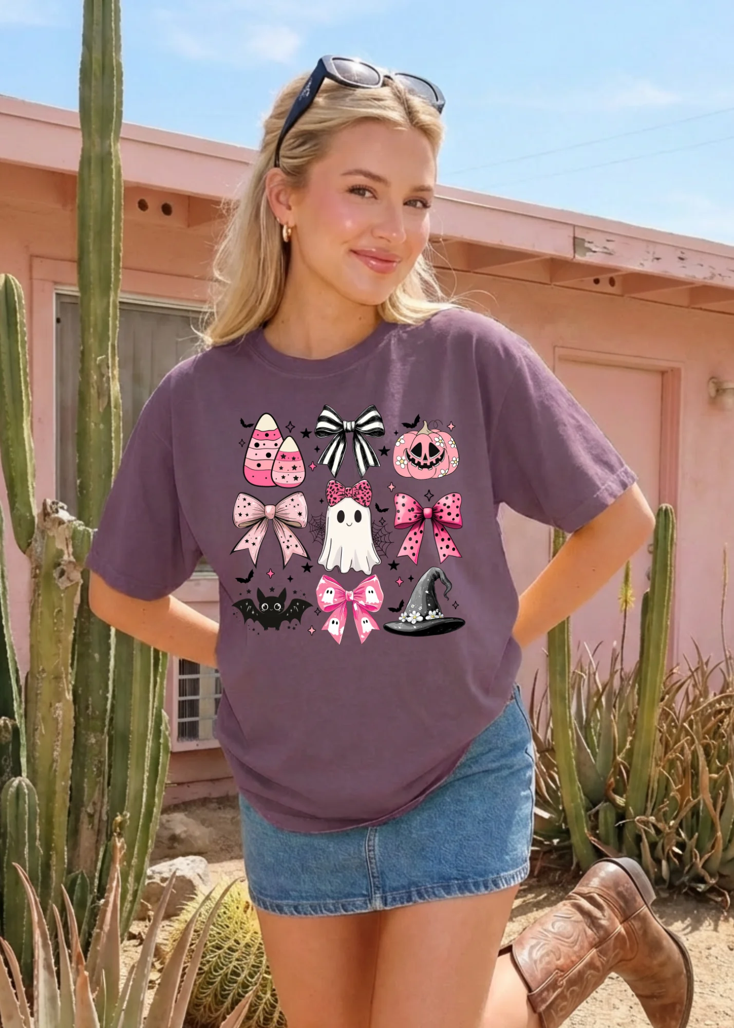 Pretty in Pink Halloween Graphic - Image 3