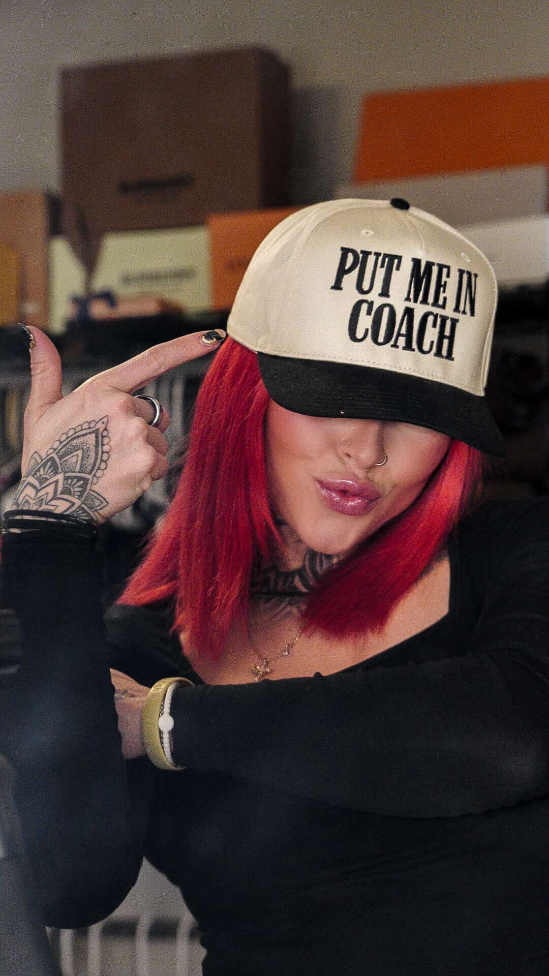 Put Me In Coach Trucker Hat - Image 2