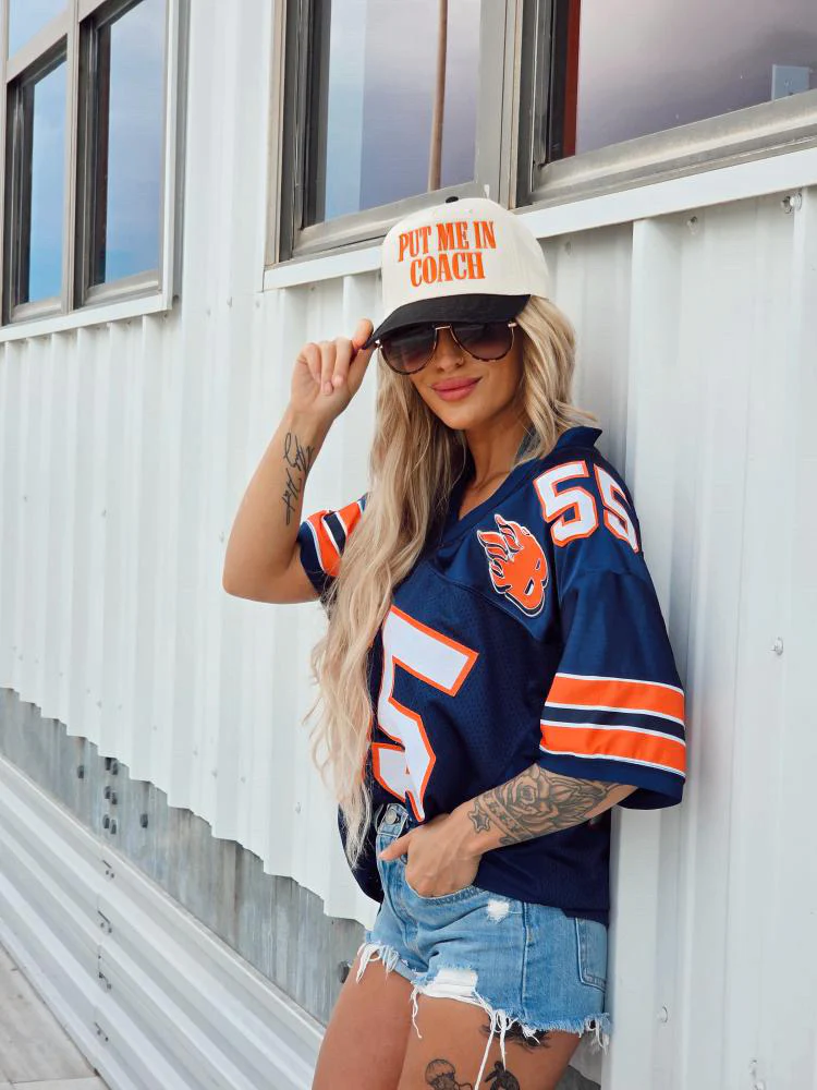 Put Me In Coach Trucker Hat - Orange - Image 2