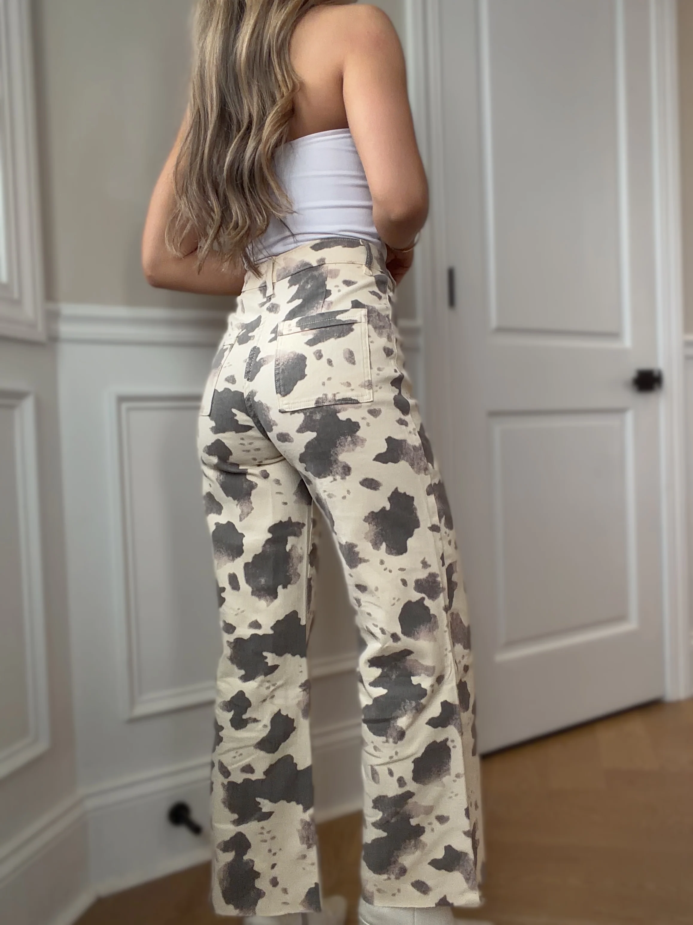 Raven Wide Leg Denim Pants - Image 6
