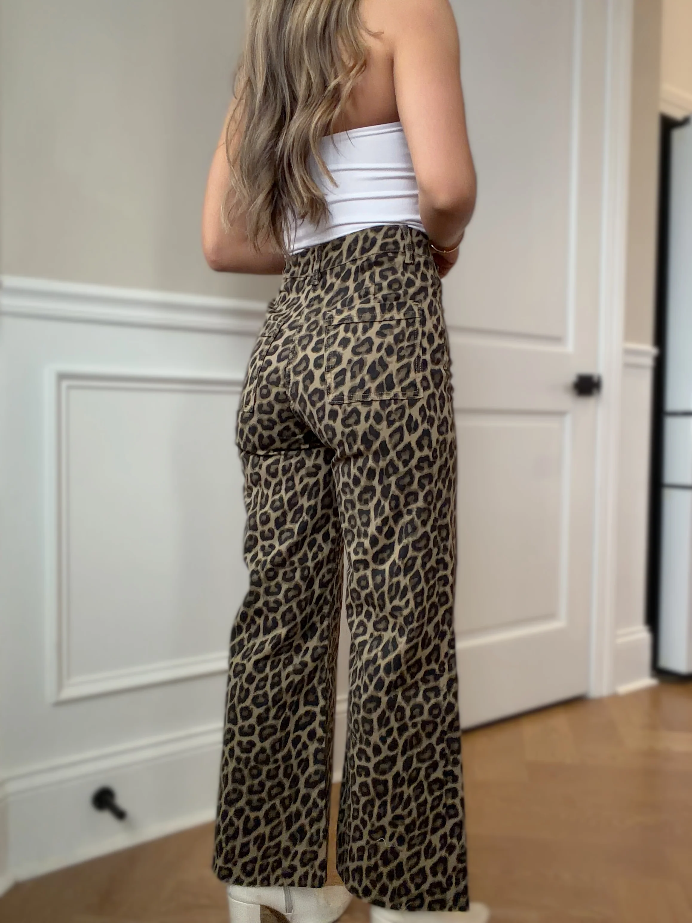 Raven Wide Leg Denim Pants - Image 7