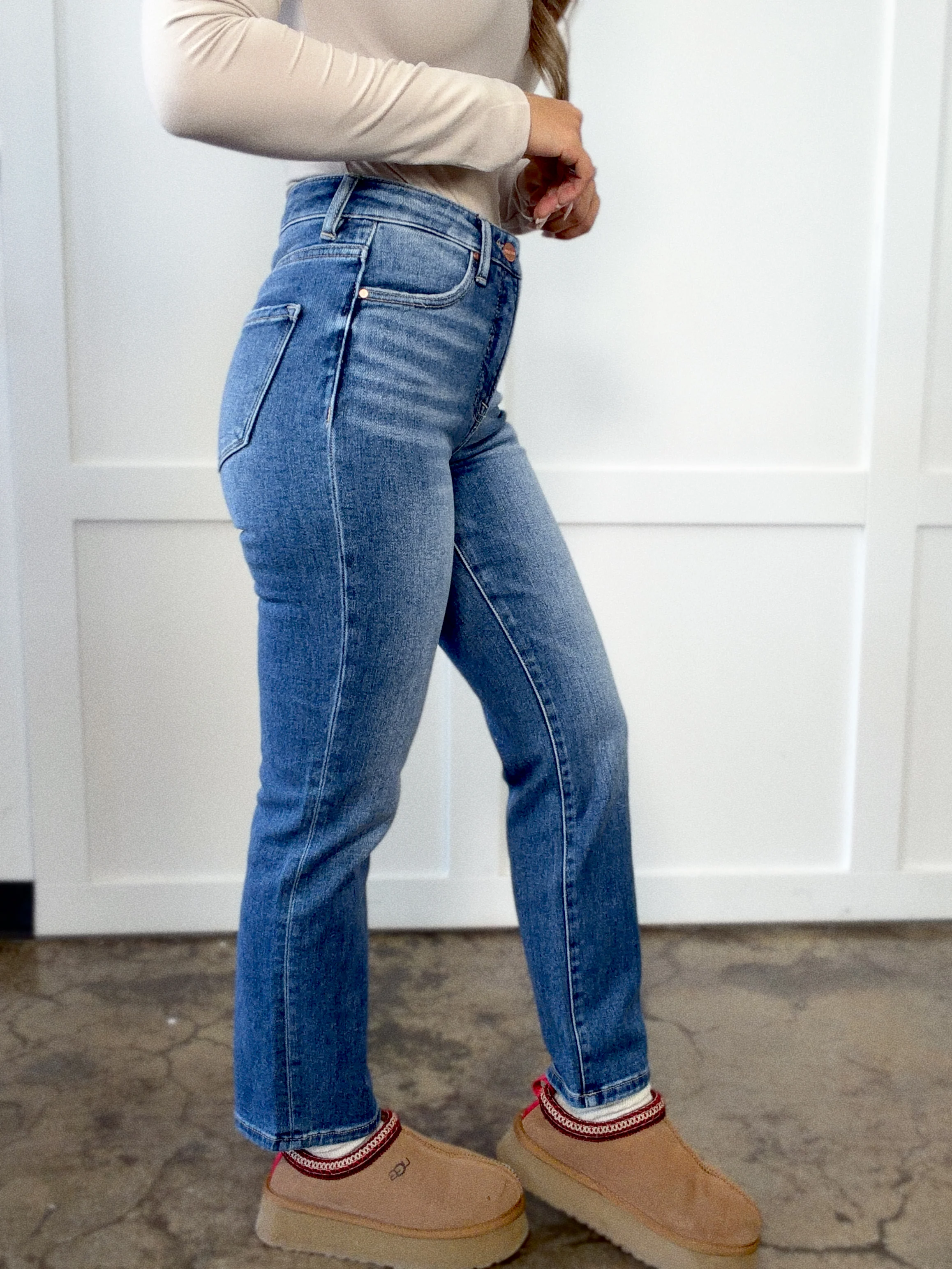 Emily Tummy Control Cropped Jeans - Image 2
