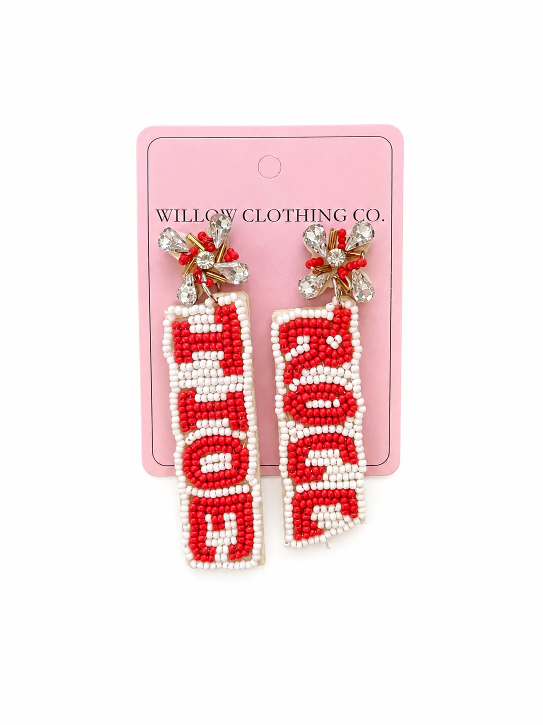 ROLL TIDE Beaded Earrings