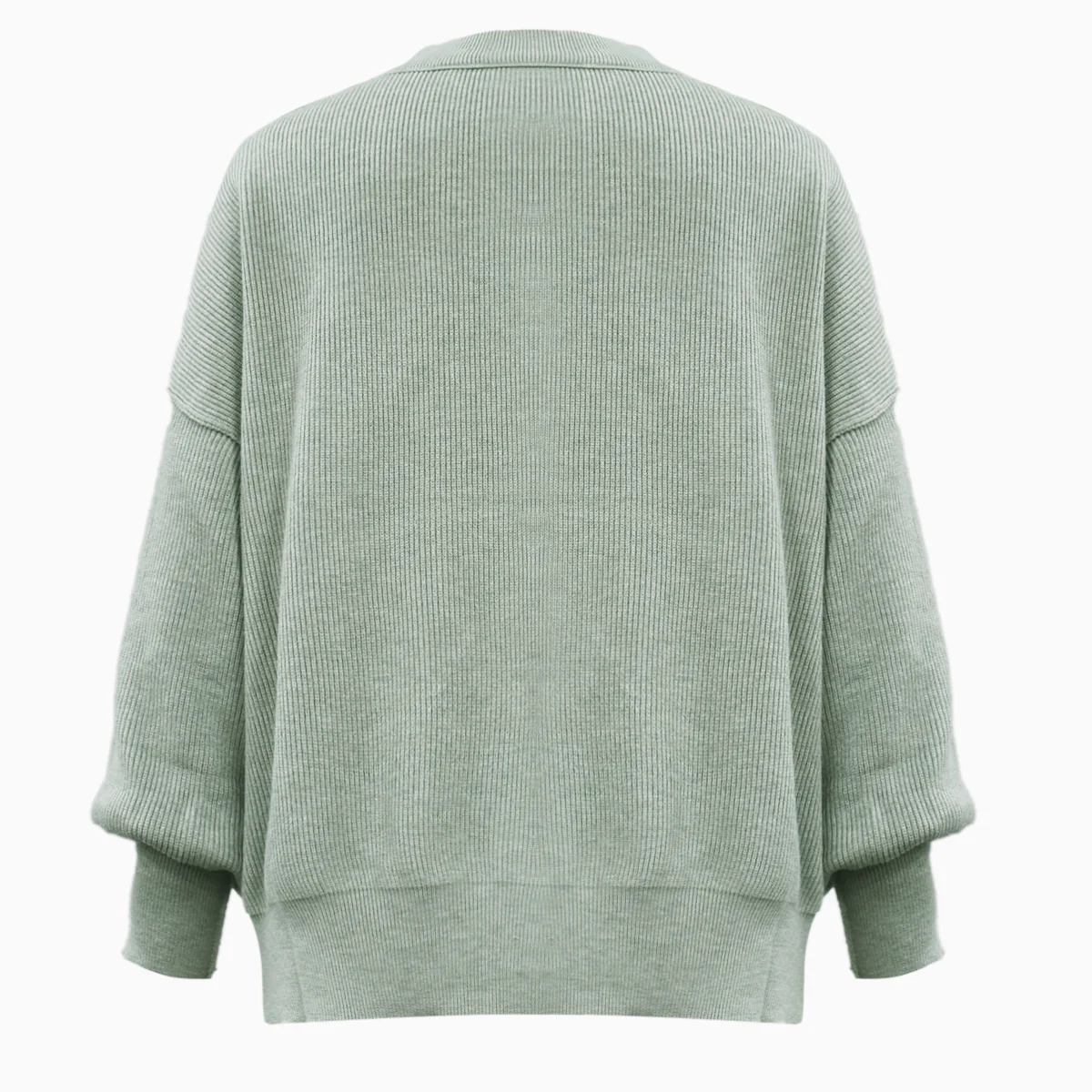 PREORDER: Cove Round Neck Drop Shoulder Slit Sweater - Image 4