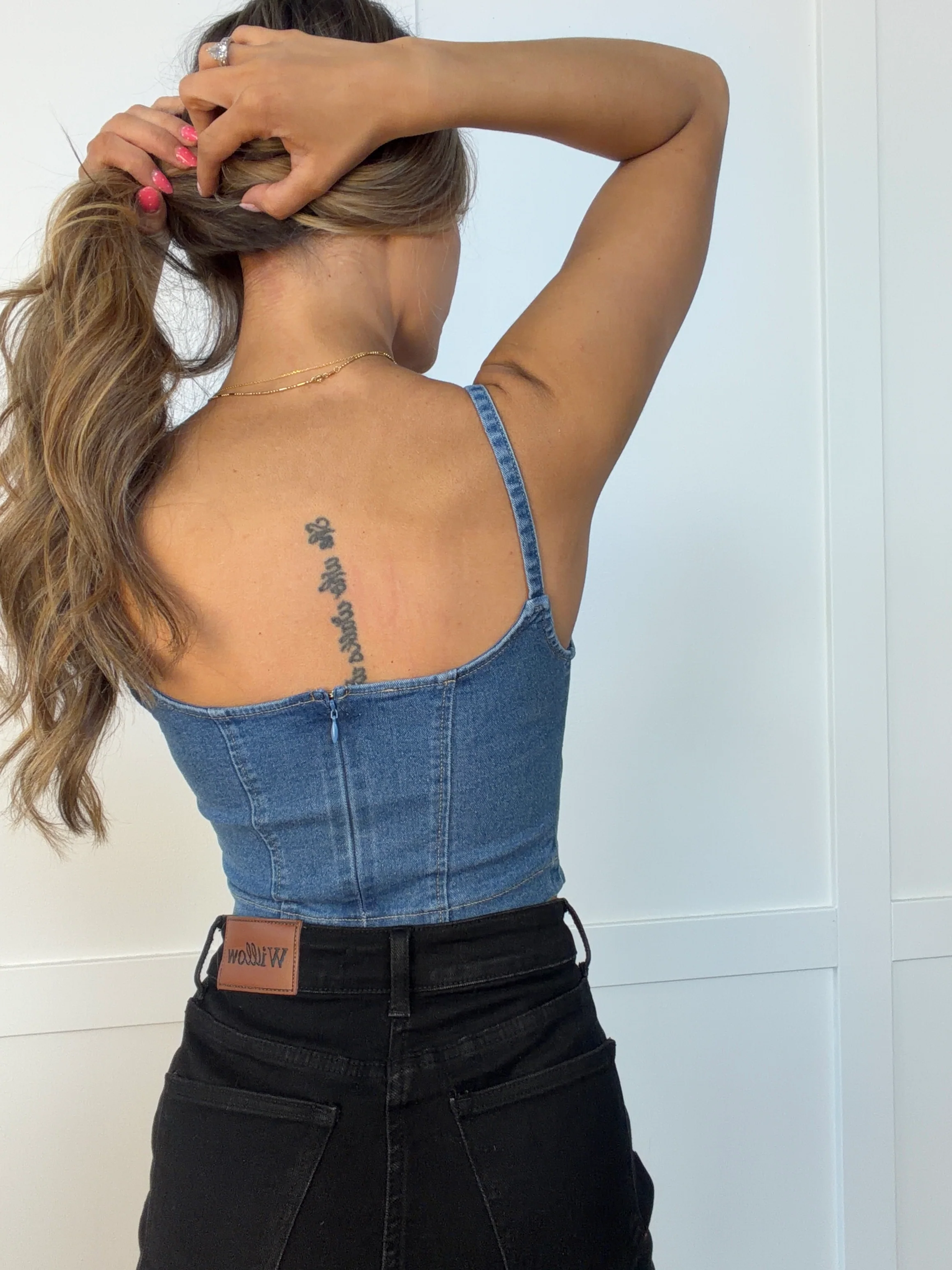 Scarlett Denim Corset Top - Image 5