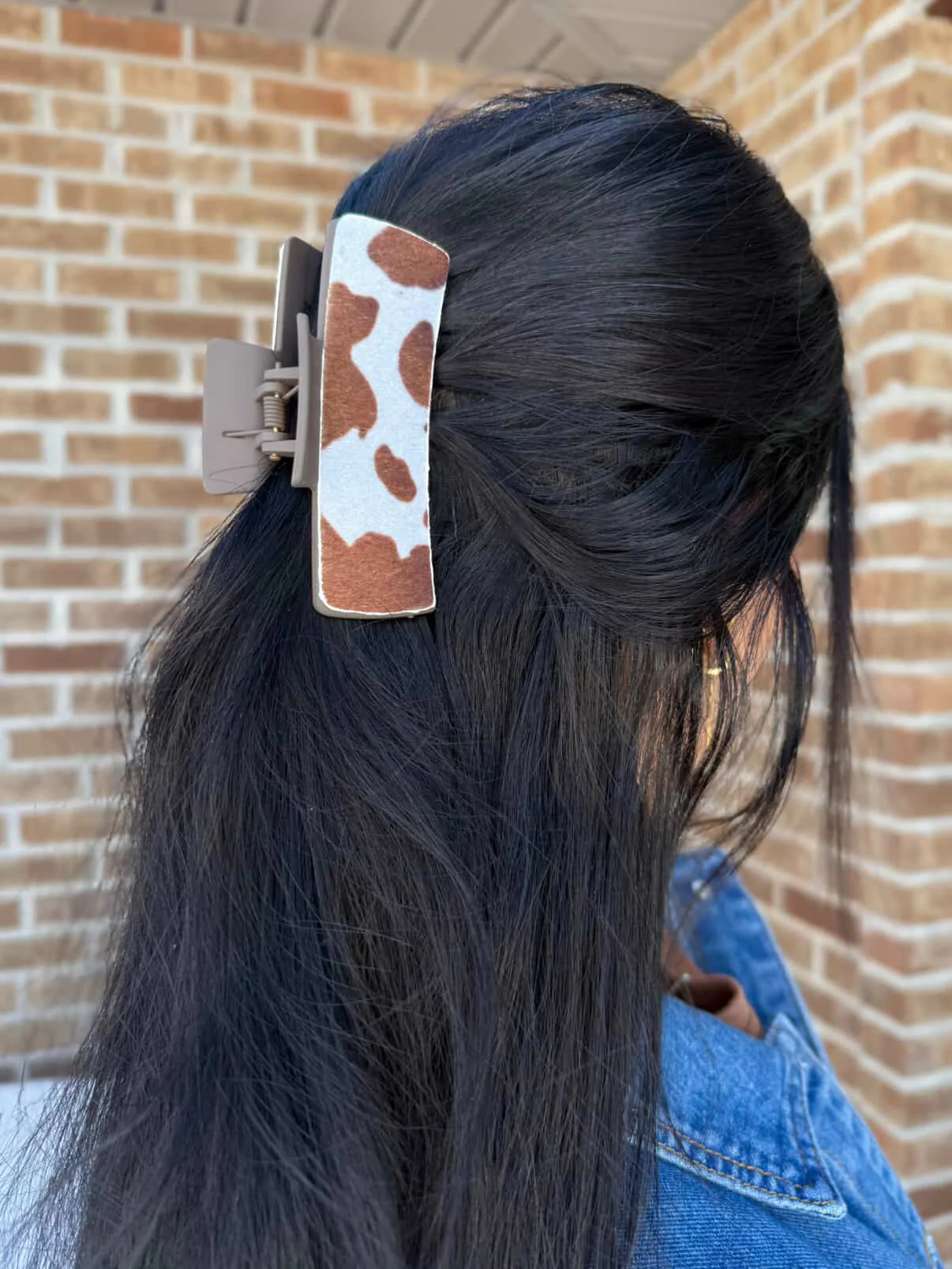 Soft Spot Cowprint Hair Clip - Image 3