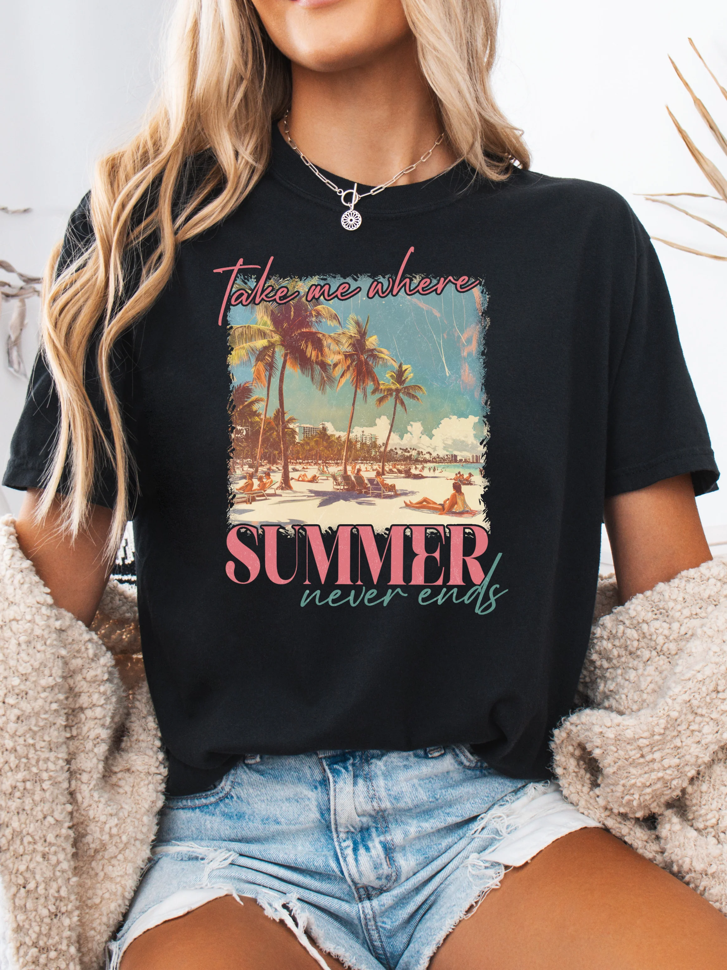 Take Me Where Summer Never Ends Graphic Tee - Image 7