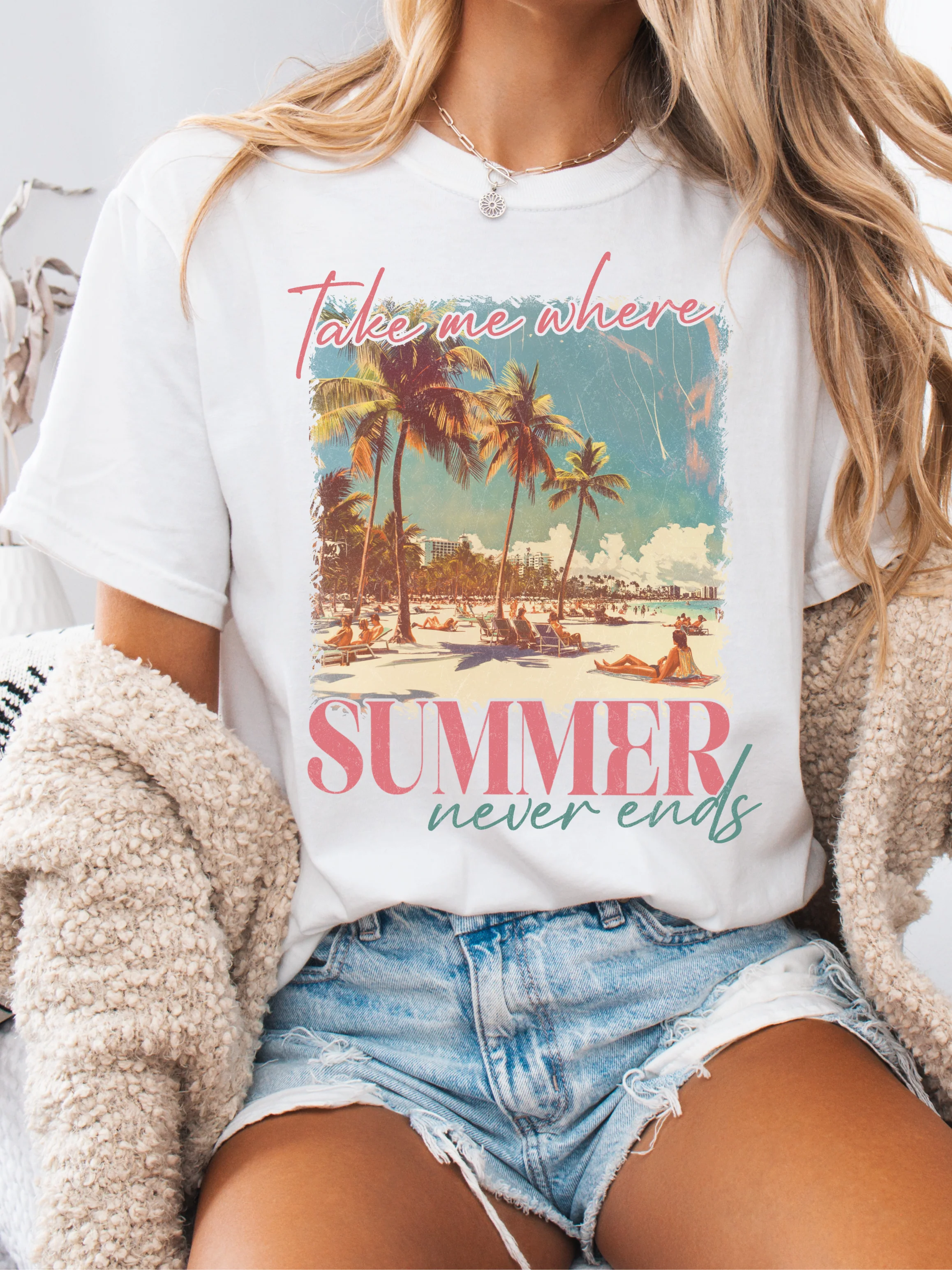 Take Me Where Summer Never Ends Graphic Tee - Image 9