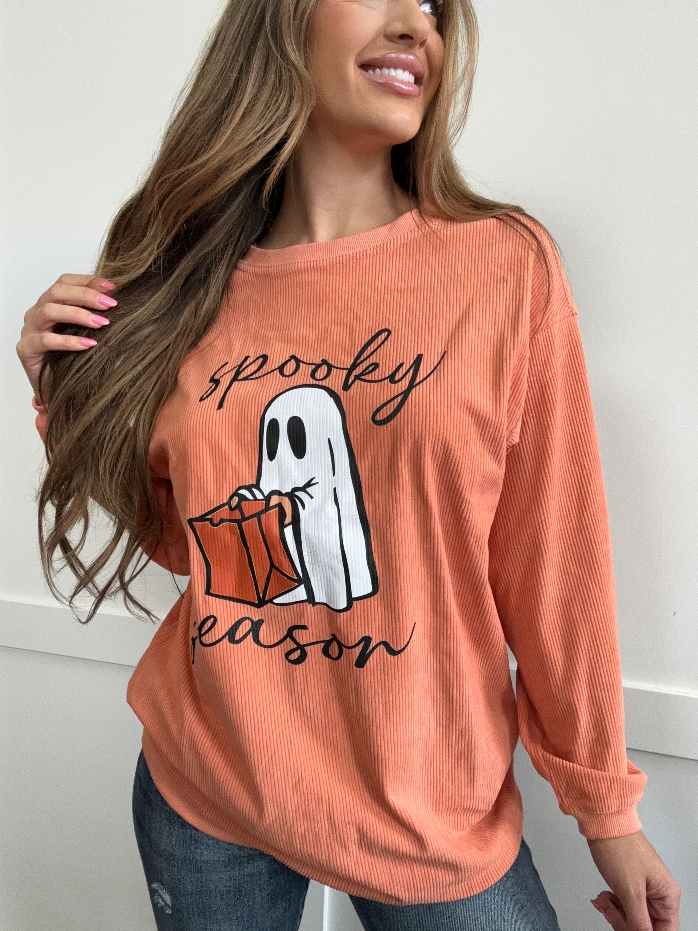 PREORDER Spooky Season Graphic Sweatshirt - Image 2