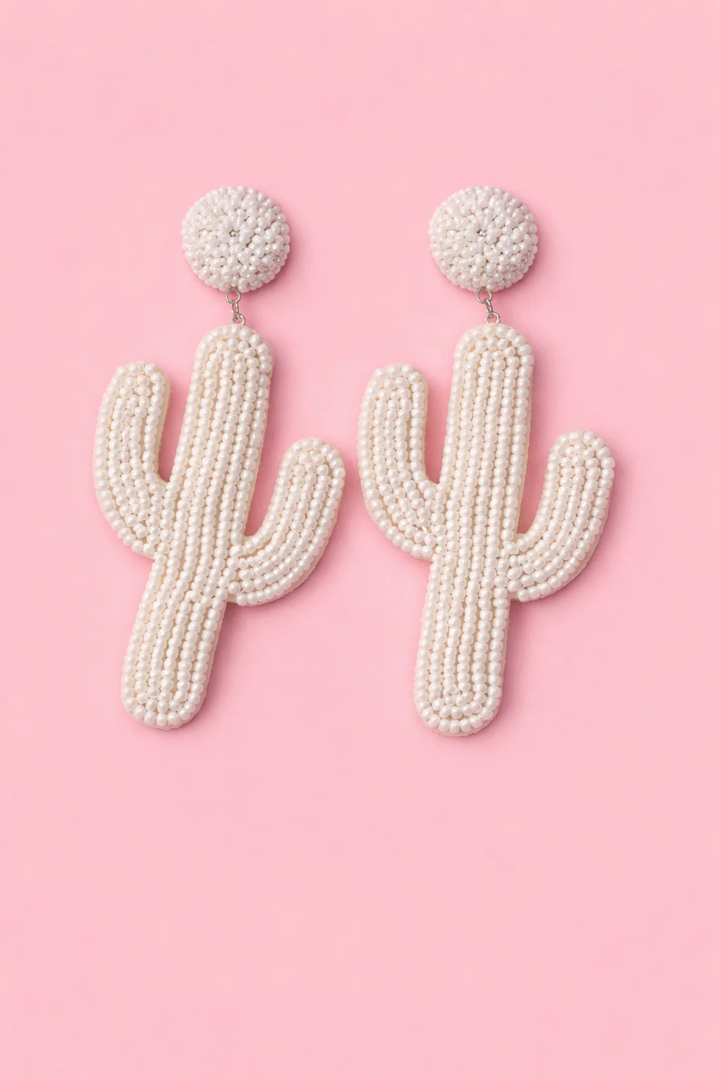 Desert Cactus Beaded Earrings - Image 2