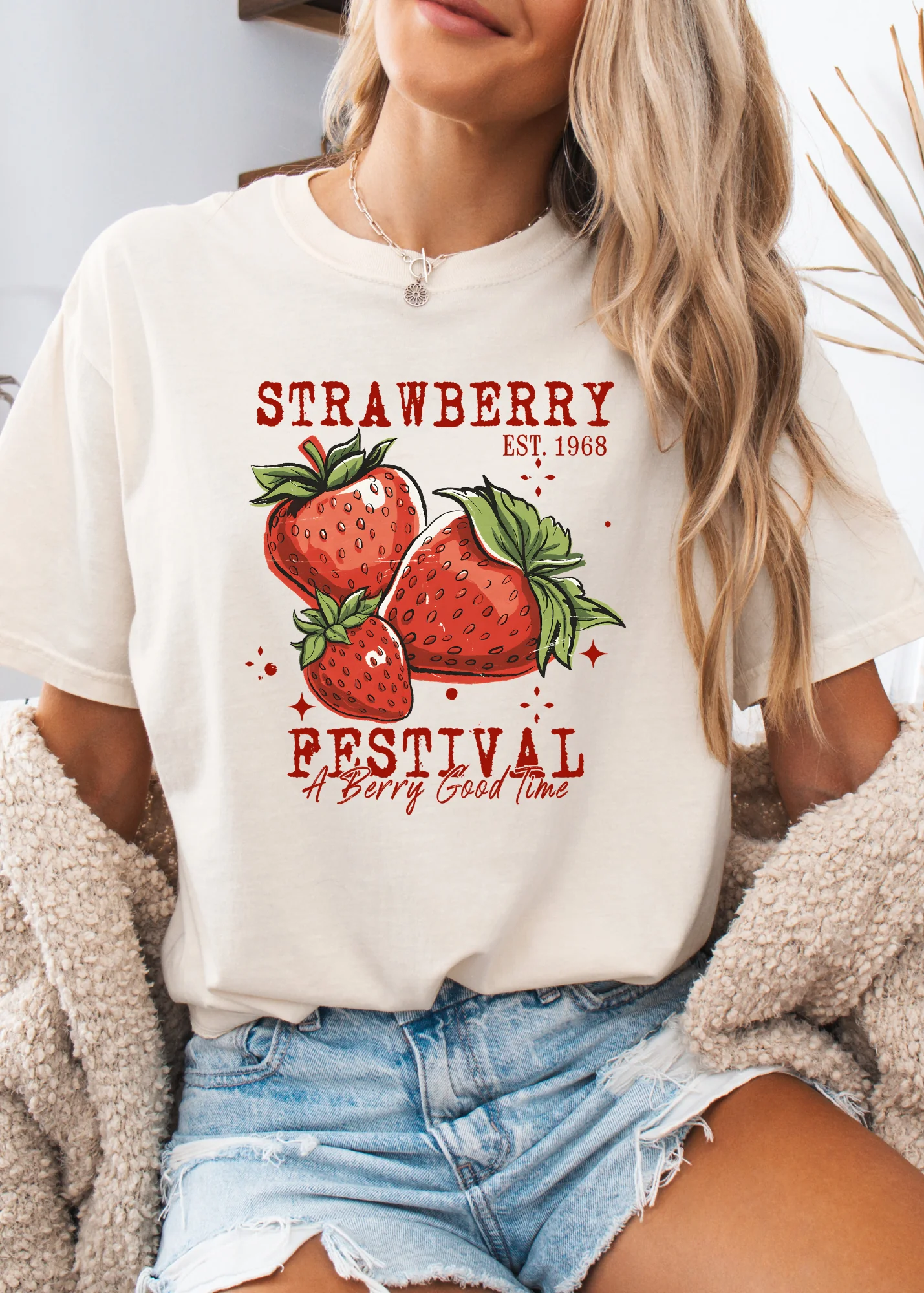 Strawberry Festival Graphic T-Shirt - Image 3