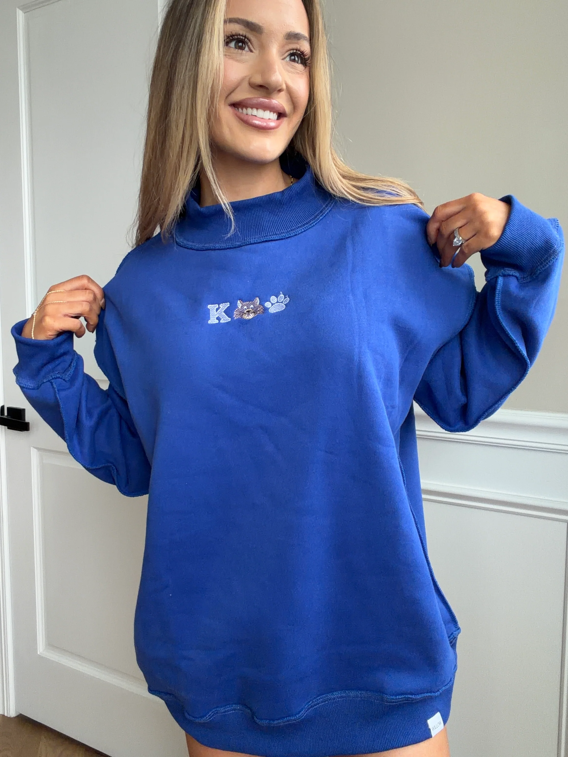 Tilly Wildcat Pride Embroidered Reversible Oversized Mockneck Crew - Image 3