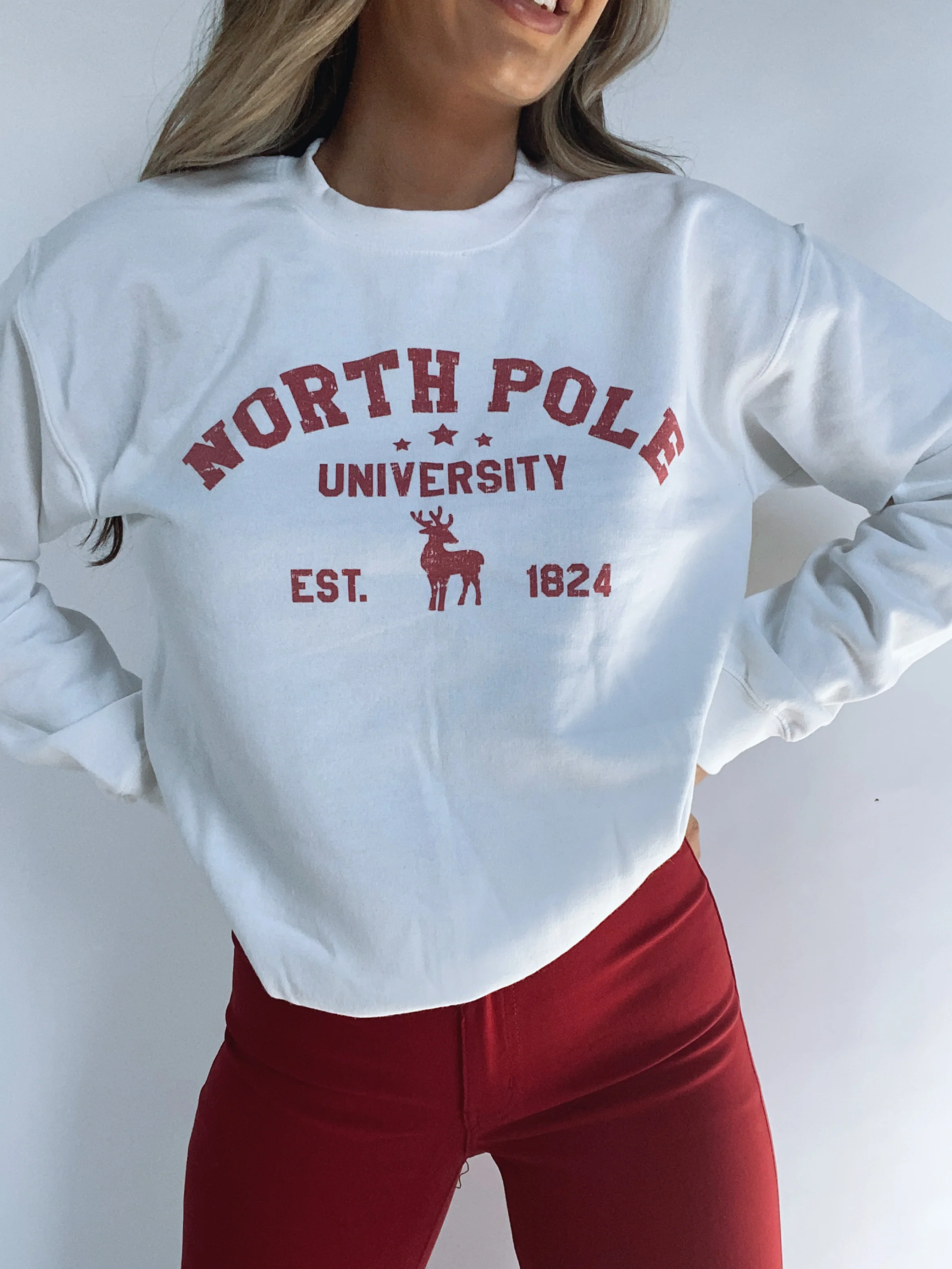 Viral North Pole University Crewneck - Image 9