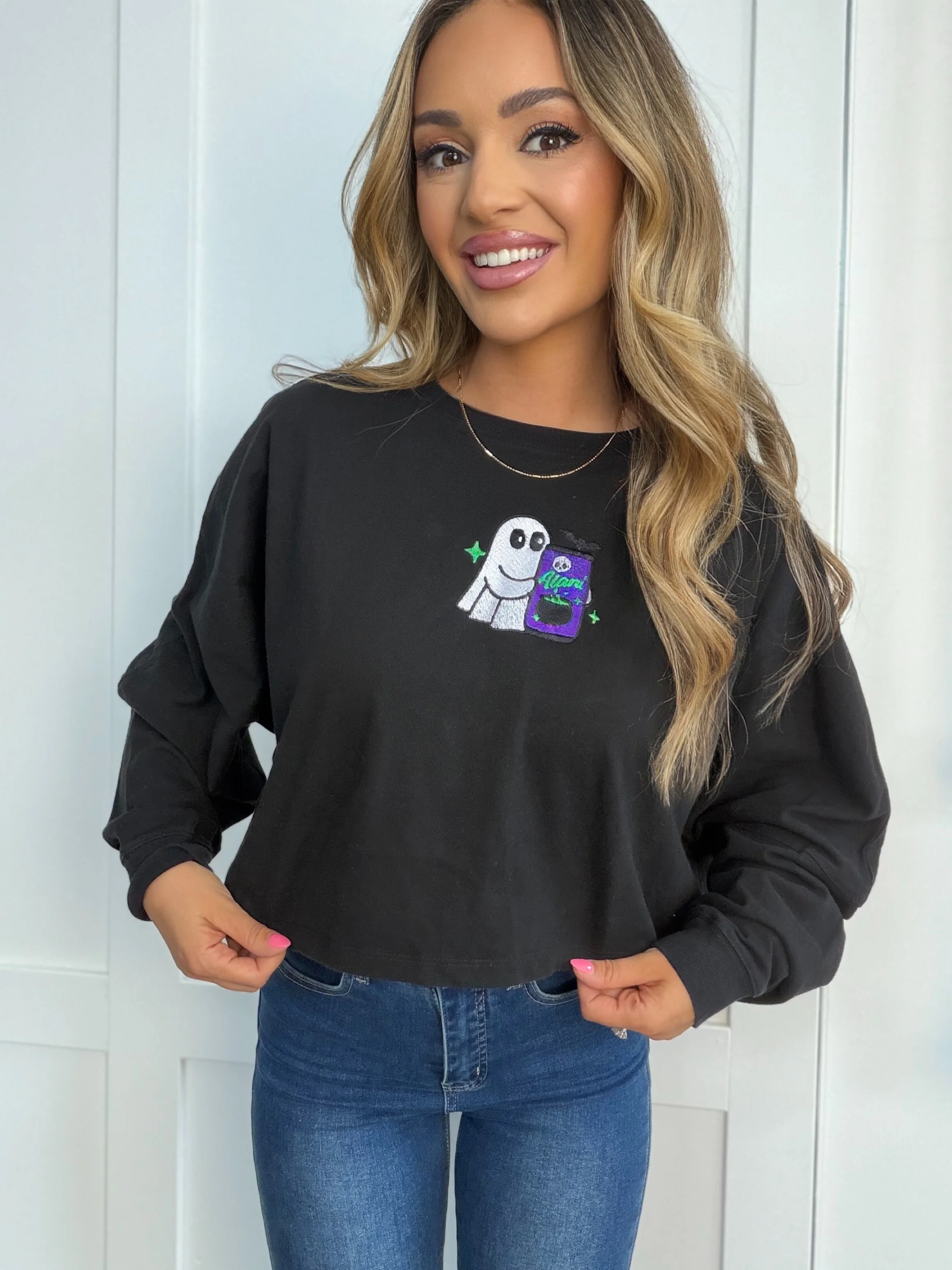 Witches Brew Riley Cropped Long Sleeve - Image 2
