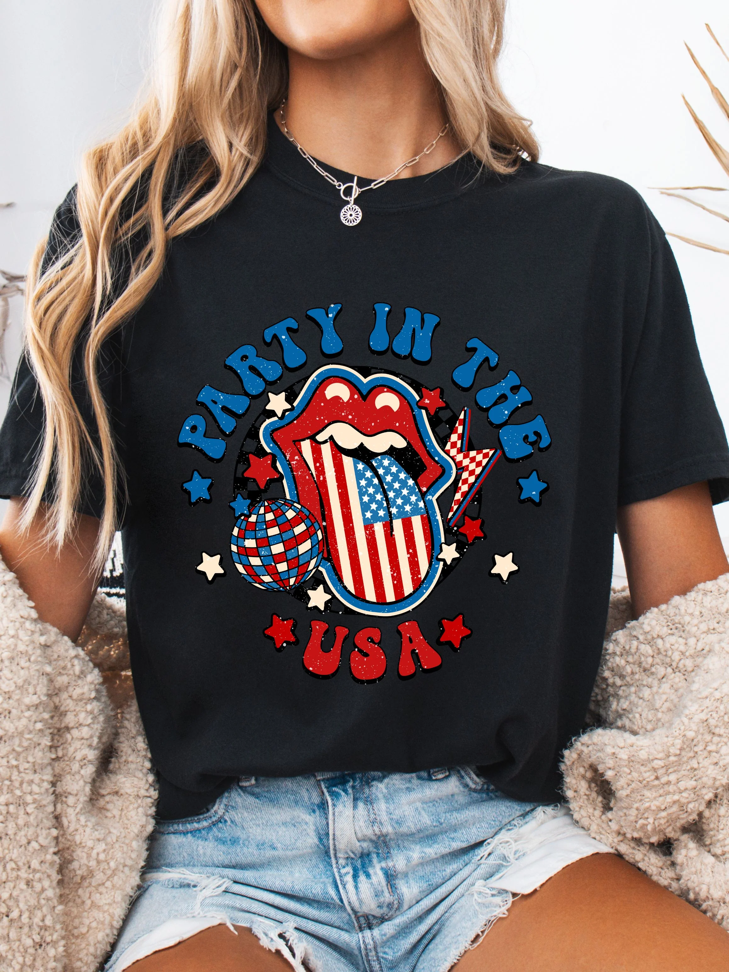 Party In The USA Graphic Tee - Image 3
