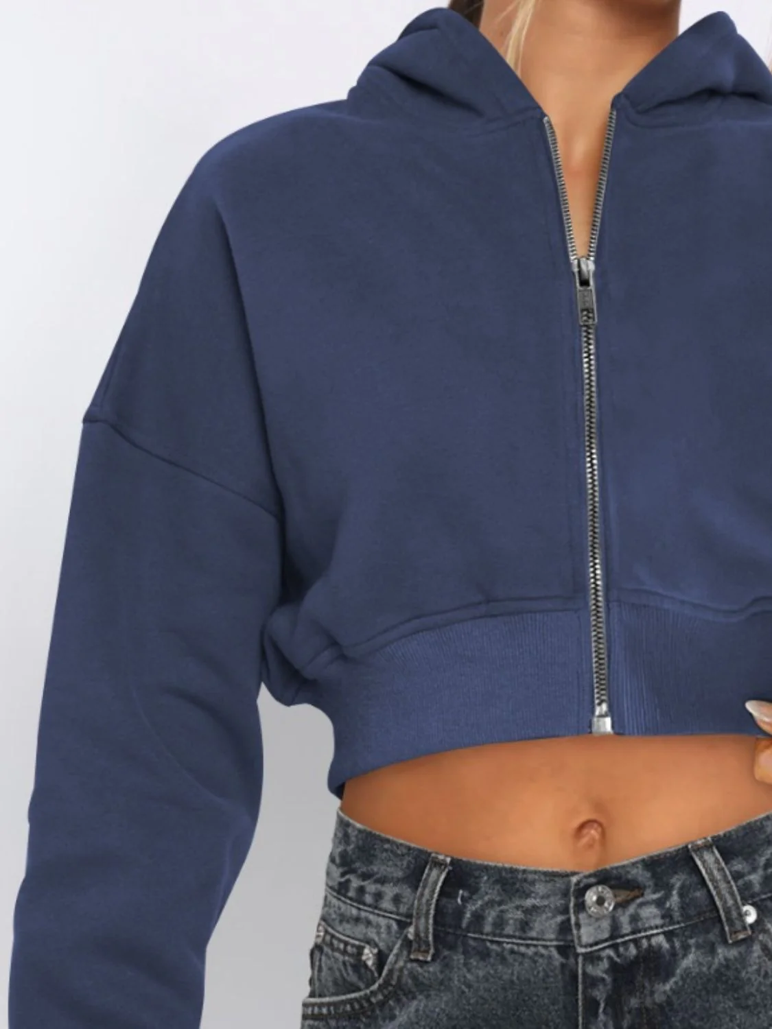 PREORDER: Athena Hooded Cropped Jacket - Image 9